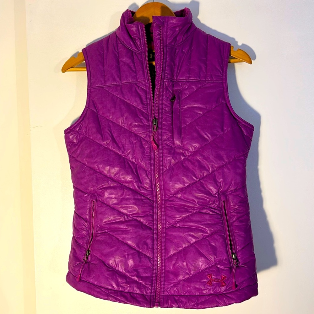 Under Armour down vest in the cutest color.
